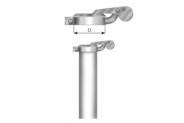 DINEX 98580 Rain Flap, tailpipe